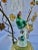 French Bird Porcelain Crystal Lamp Circa 1920 For Sale - Image 3 of 13