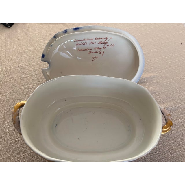 Antique Covered Dish Specifically for the 1893 World’s Columbian Exposition in Chicago For Sale In Tampa - Image 6 of 10