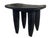 Superb African Senufo black stool refinished cleaned and waxed ,on four tapered legs with an abstract form . sculpted from...