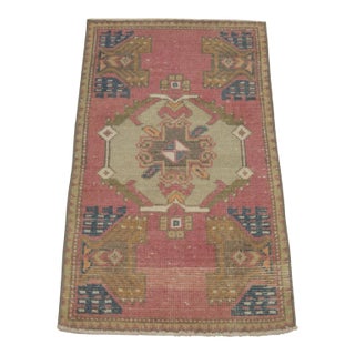 1970s Turkish Vintage Red Oushak Rug For Sale