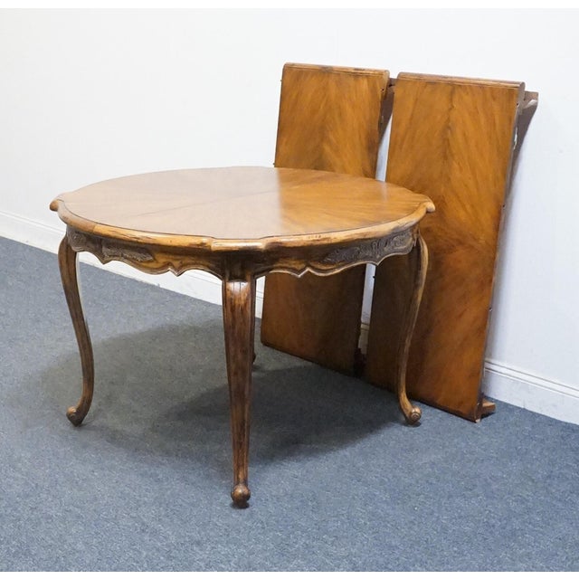 Century Furniture Solid Walnut Country French Provincial 84" Dining Table 113372 For Sale - Image 10 of 11