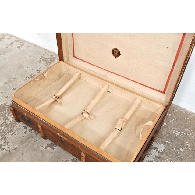 Brown Vintage Trunk from Mädler, 1930s For Sale - Image 8 of 11