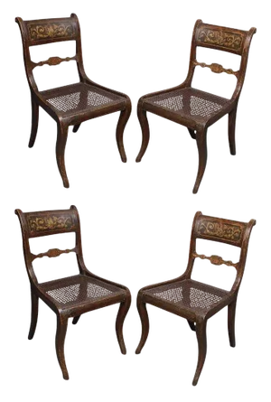 Regency Painted Side Chairs - Set of 4