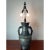 Large 42" Chinese CloisonnÃ© & Bronze Taotie Hu Vase Table Lamp For Sale - Image 4 of 15