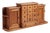 Antique Continental Primitive Pine Apothecary or Spice Wall Cabinet Shelf For Sale