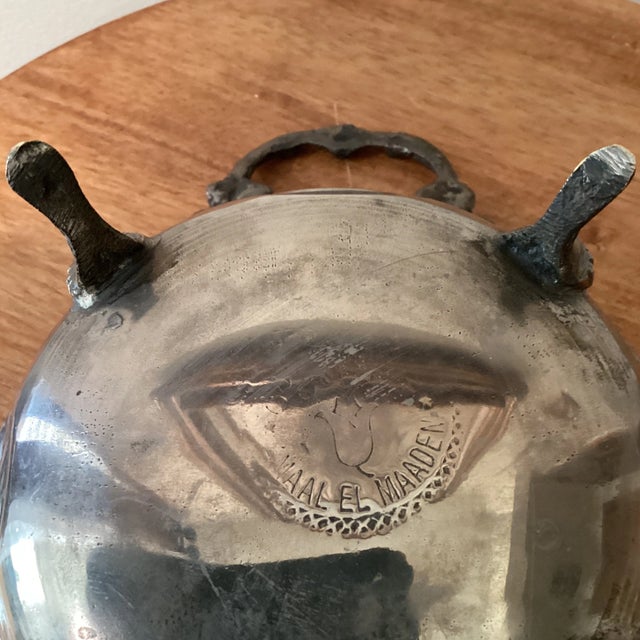 Vintage Moroccan Hand Chased Silver Repousse Decorative Dish Tajine ...