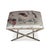 Traditional Lauderdale Nickel Bamboo Leg Bench, Herons For Sale - Image 3 of 6