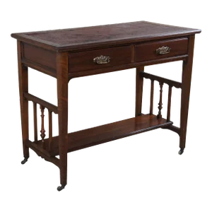 Mid 19th Century Antique Thomas Turner Manchester English Mahogany Library Writing Desk