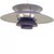 Poul henningsen ph5 lamp with purple metal shades. The lamp is from the 1980s and appears with some marks and scratches....