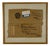 Salvaged Framed Chaim Gross Shipping Parcel Label With Personal Note on Back, Ephemera For Sale
