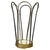 Mid-Century Modernist Bauhaus Metal Brass Umbrella Stand, Germany, 1950s For Sale - Image 16 of 16