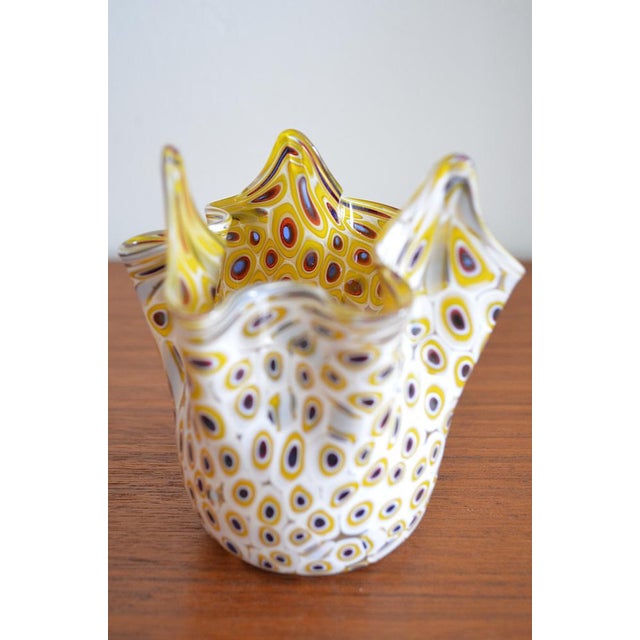 Murano Glass Handkerchief Vase by Venini, 1960s For Sale - Image 10 of 16