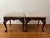 Wood Late Twentieth Century Statton Old Towne Queen Anne Mahogany Footstools or Benches, a Pair For Sale - Image 7 of 10