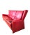 Leather sofa by Alessandro Mendini for Matteo Grassi. The high-quality leather features a high back, modern-style wings on...