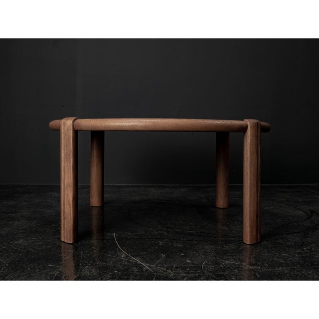 Geometric Coffee Table in Oak and Marble, 1960s For Sale - Image 9 of 18