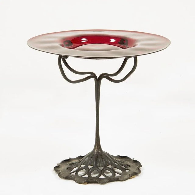 Red Wrought Iron Structure by Umberto Bellotto, 1890s For Sale - Image 4 of 4