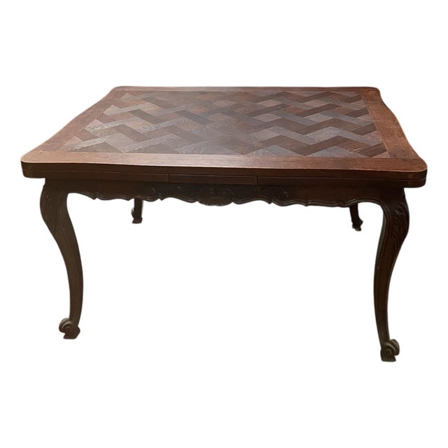 1950s French Dining Room Table With Extensions For Sale