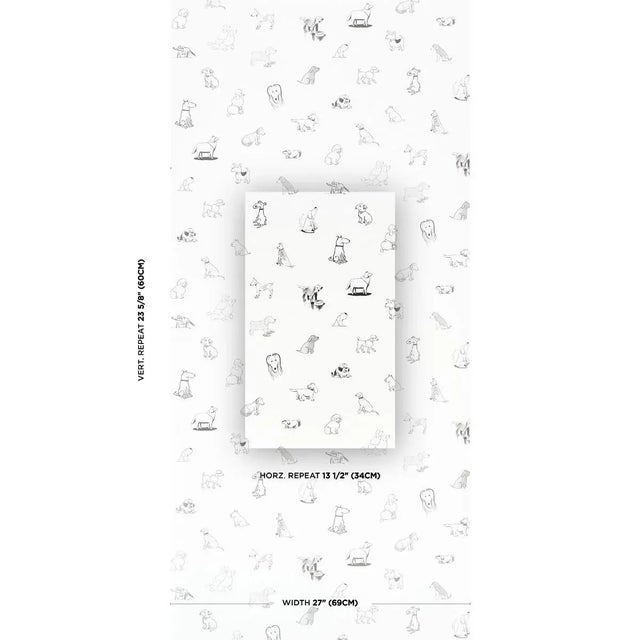 Part of the New Yorker Collection, Good Dogs Everywhere is a delightful peel-and-stick wallpaper featuring beloved canines...