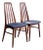 1960s Danish Modern Eva Chairs in Teak by Niels Koefoed, Set of 2 For Sale