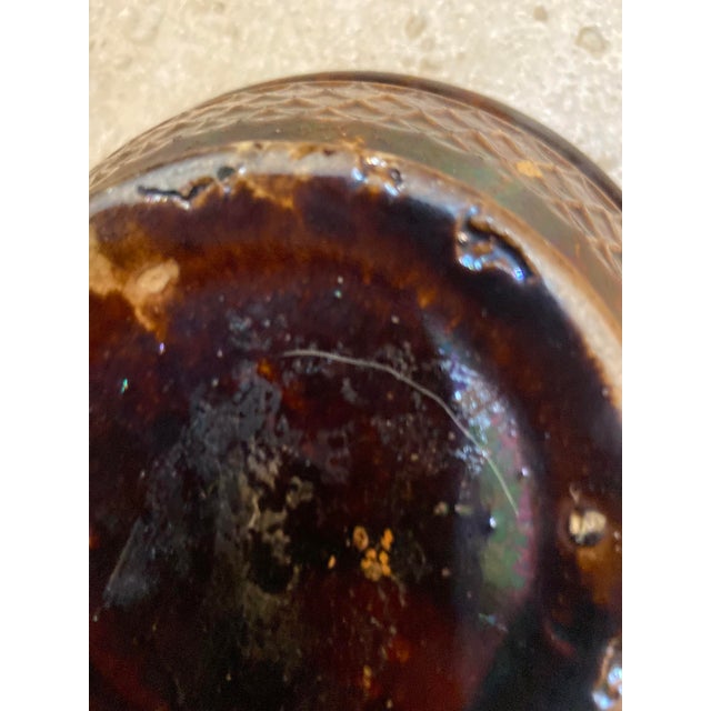 19th Century Rockingham Spongeware Mixing Bowl For Sale In Savannah - Image 6 of 10