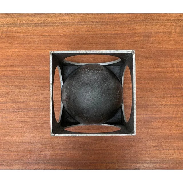 Lorenzo Burchiellaro, Mid-Century Italian Modernist Cube Sculpture For Sale - Image 18 of 18