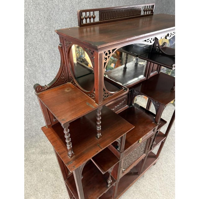 Wood Circa 1885 Mahogany Display Stand Étagère For Sale - Image 7 of 14