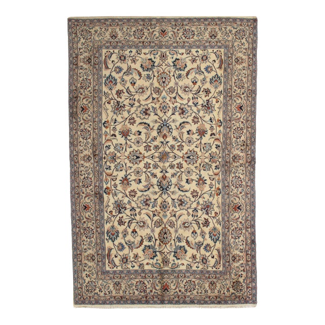 Antique Persian Mashad Rug 6'4" X 9'9" For Sale