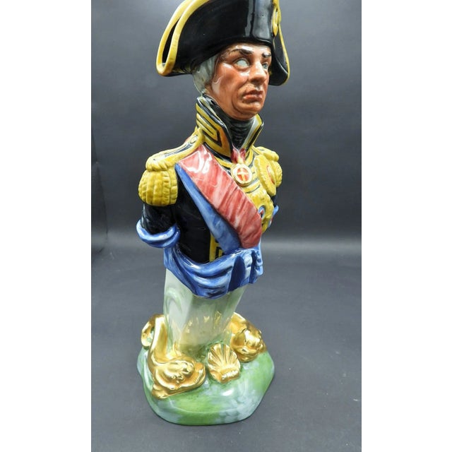 Ceramic Royal Doulton Adm Horatio Nelson H M S Trafalgar Nautical Ships Figurehead Figurine 1980 For Sale - Image 7 of 7