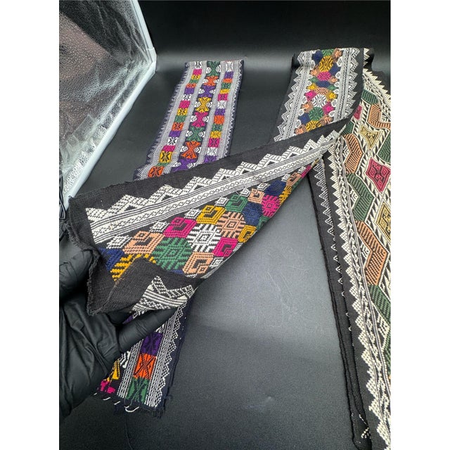 Traditional Laos Hand-Woven Textiles, 4 Total For Sale - Image 3 of 13