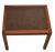 Pair 1970s Marden Walnut & Leather Mid-Century Modern Parson Style Side Tables For Sale - Image 9 of 15