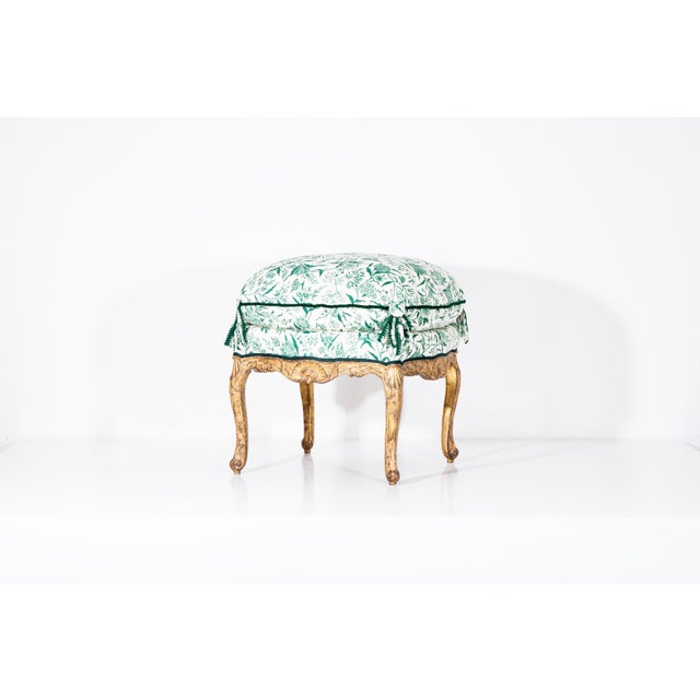 This Louis XV Stool is a stunning example of early 18th-century French craftsmanship, dating back to the 1710s-1730s. It...