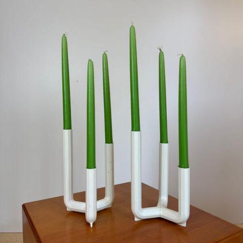 Candle Holders, Sweden, 1970s, Set of 2 For Sale - Image 4 of 6