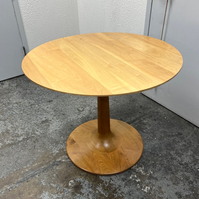 Room & Board Round Wood Pedestal Dining Table Chairish