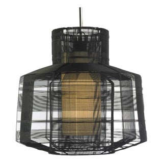 Galvanized Iron Pendant Light, Black - Busy by Oggetti For Sale