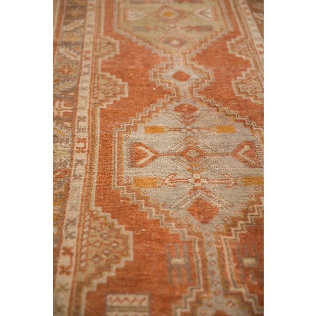 Tangerine Vintage Distressed Oushak Rug Runner 2'6" X 10'8" For Sale - Image 8 of 8