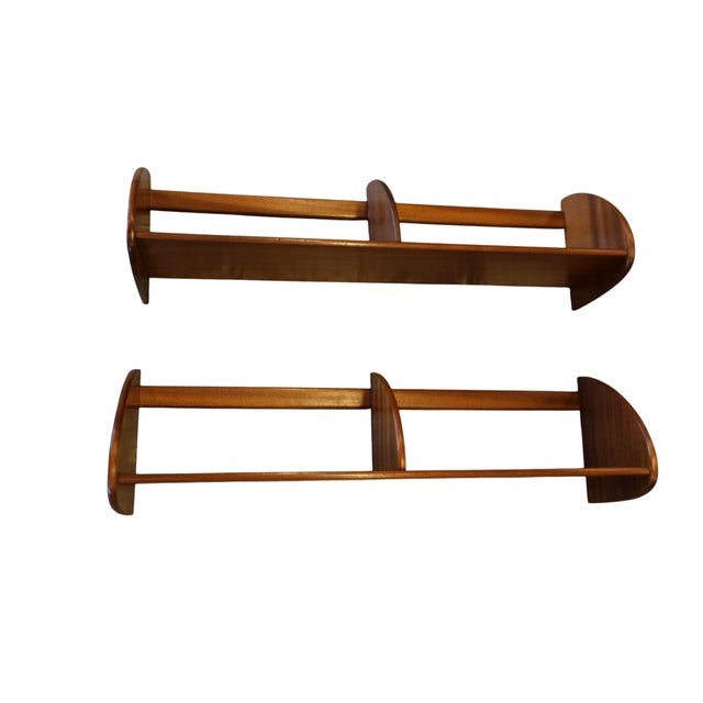 Mid-Century Modern Danish Wall Shelf in Mahogany, 1960s For Sale - Image 3 of 13