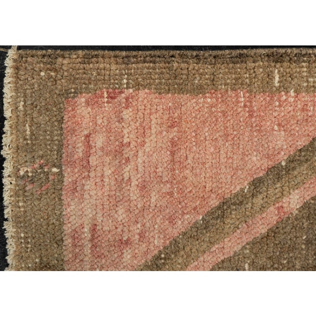 Early 21st Century Turkish Mini Rug Oriental Hand Knotted Vintage Rug 1'8" x 3'2" #21169 For Sale - Image 5 of 8