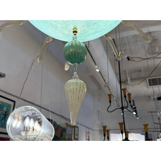 Bacchus Glass Hand Blown Soliel Chandelier For Sale - Image 12 of 12