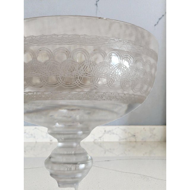 Crystal Champagne Glasses, Late 19th-Early 20th Century, Set of 7 For Sale - Image 4 of 6