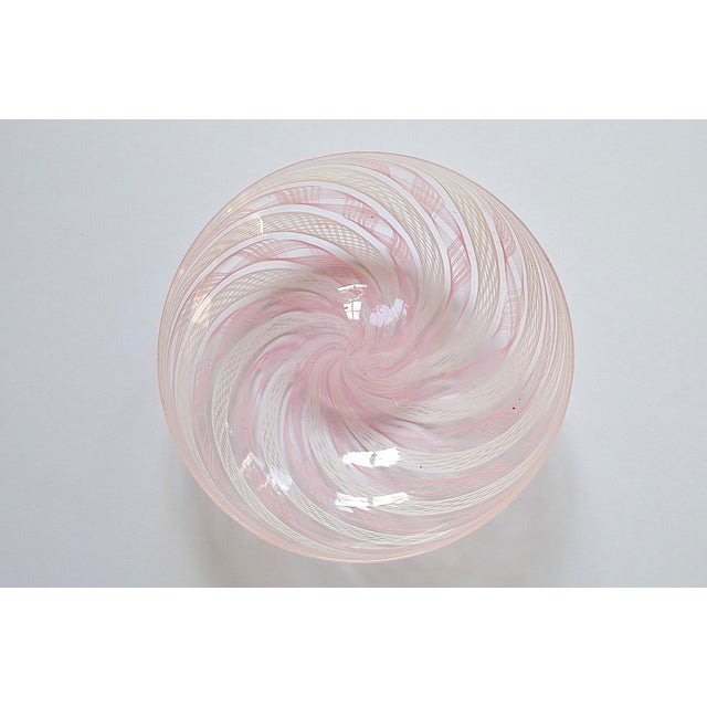 Murano Glass Bowl in Zanfirico Latticino Technique, 1950s For Sale - Image 4 of 5