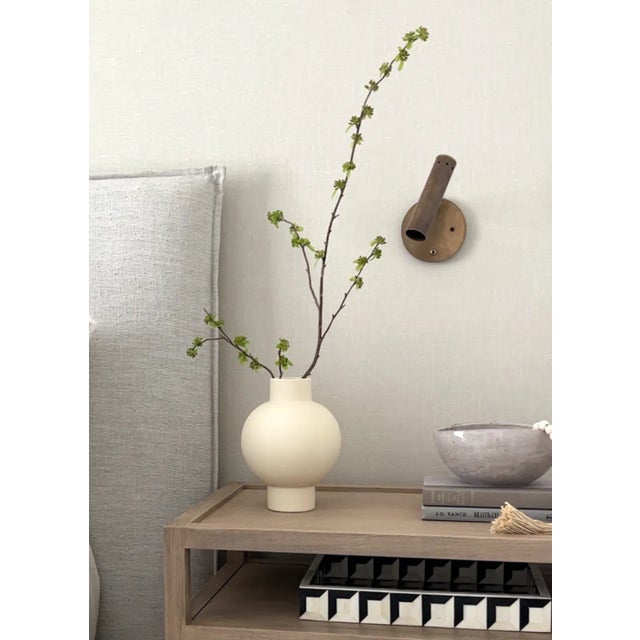 Midcentury Italian Raw Brass Directional Sconces - a Pair For Sale - Image 4 of 4