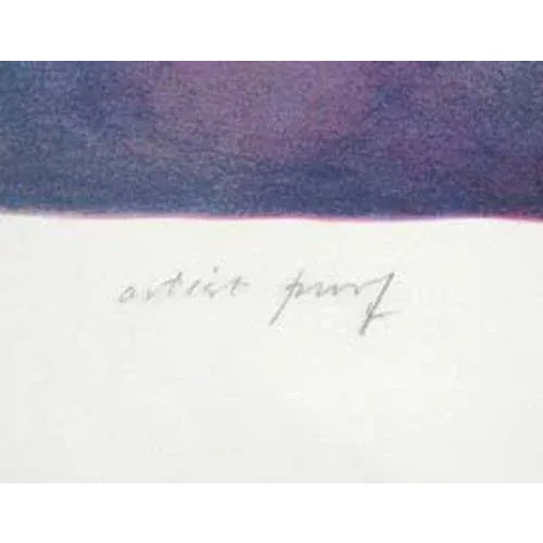 Impressionist Earl Linderman "Hotel Paradise" Hand Signed & Numbered Serigraph For Sale - Image 3 of 4