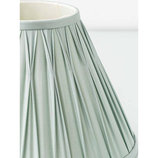 Vintage French Gilt Wheat Sheaf Table Lamp with New Silk Lampshade, 1950s For Sale - Image 15 of 18