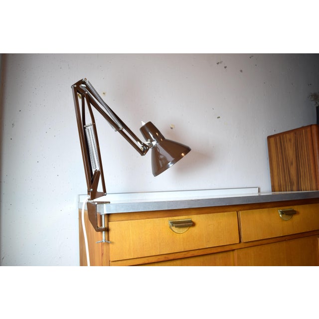 Brown Architect's Lamp, Sweden, 1970s For Sale - Image 3 of 8