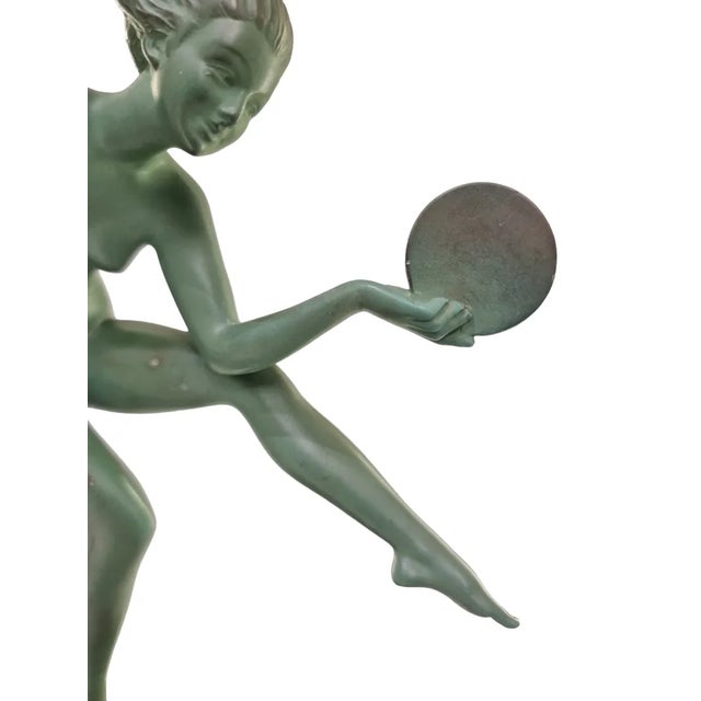 Danseuse paienne', pagan female dancer figurine made by artist Derenne (Marcel Bouraine) for the Foundry Verrier. There is...