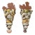 Impressive Pair Sea Shell Encrusted Wall Brackets For Sale