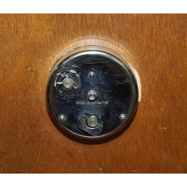 Art Deco Salmon Pink Glass Mantle Clock, England, 1920s For Sale - Image 16 of 18