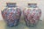 Chinoiserie Hand Painted Pair of Chinese Vases For Sale - Image 3 of 11