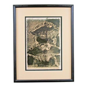 John Weinkein Numbered Print Titled Balling 2/8 Pencil Signed Matted and Framed