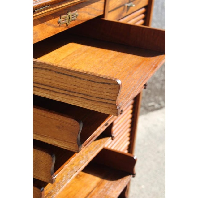 Filing Cabinet in Chestnut, 1910s For Sale - Image 18 of 18